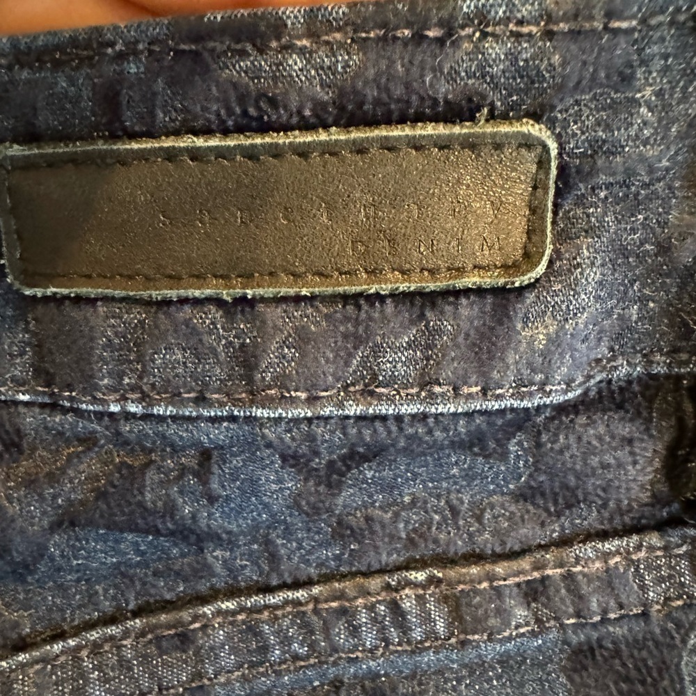 Sanctuary Denim Jeans Women's Size 29 Low Rise Skinny Leg Stretch Damask Blue - Picture 4 of 8